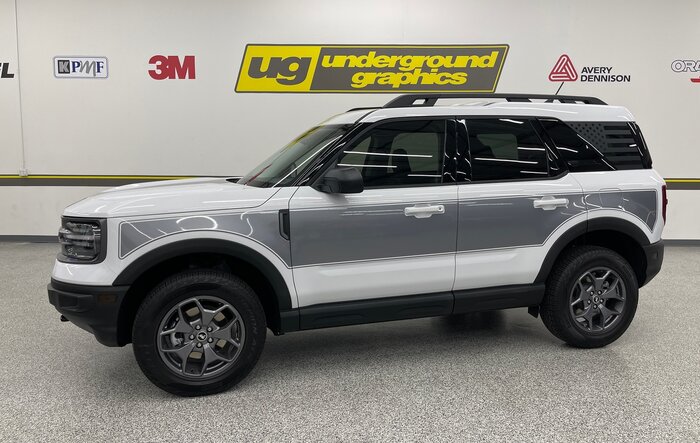 Bronco Sport Retro Side Panels Wrap Vinyl