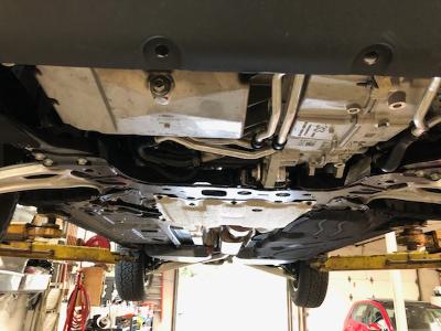 Pics of Bronco Sport undercarriage, shielding and oil filter on wife's ...