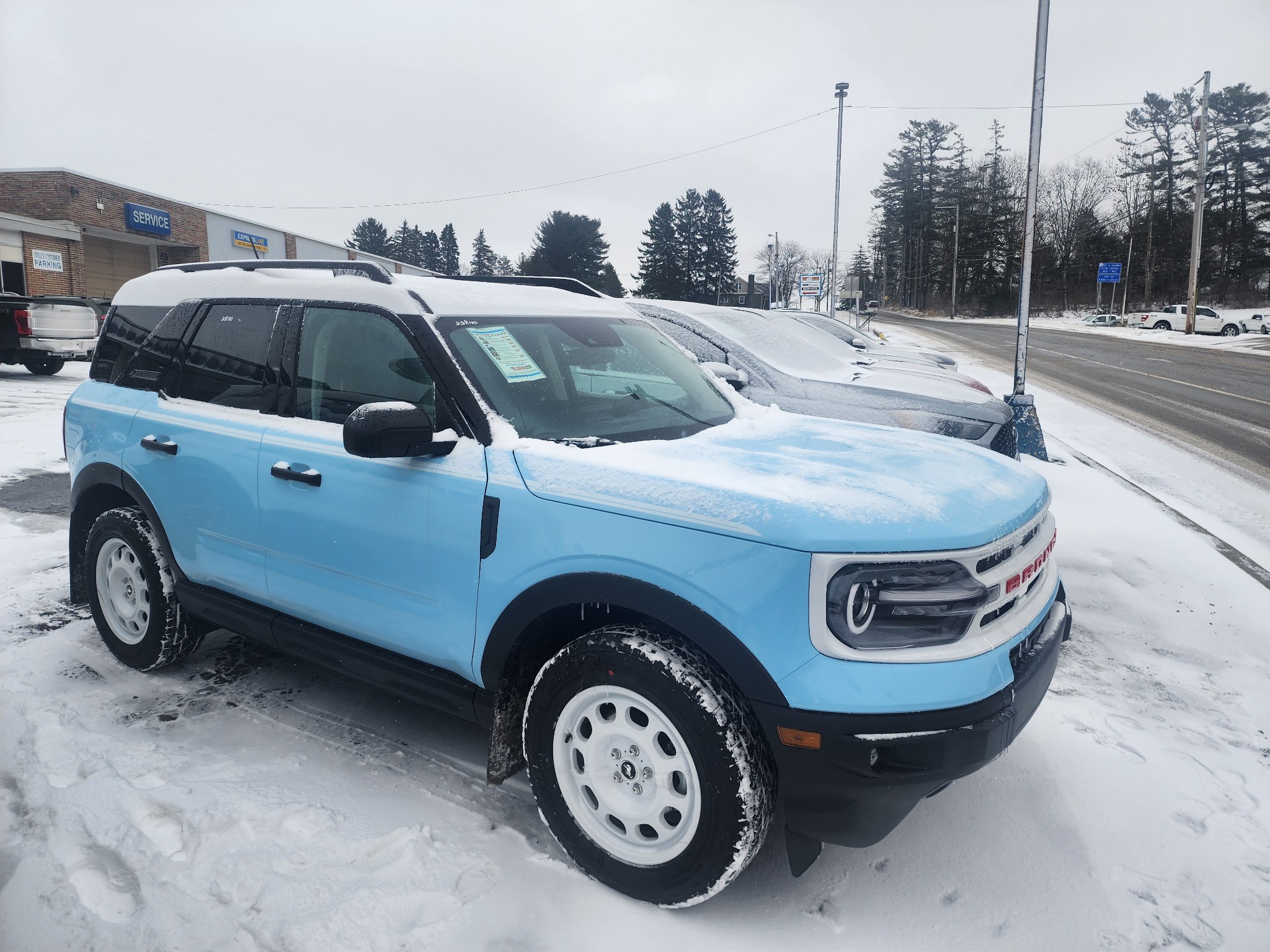 Seen My First Bronco Sport Heritage In Robins Egg Blue 2021 Ford