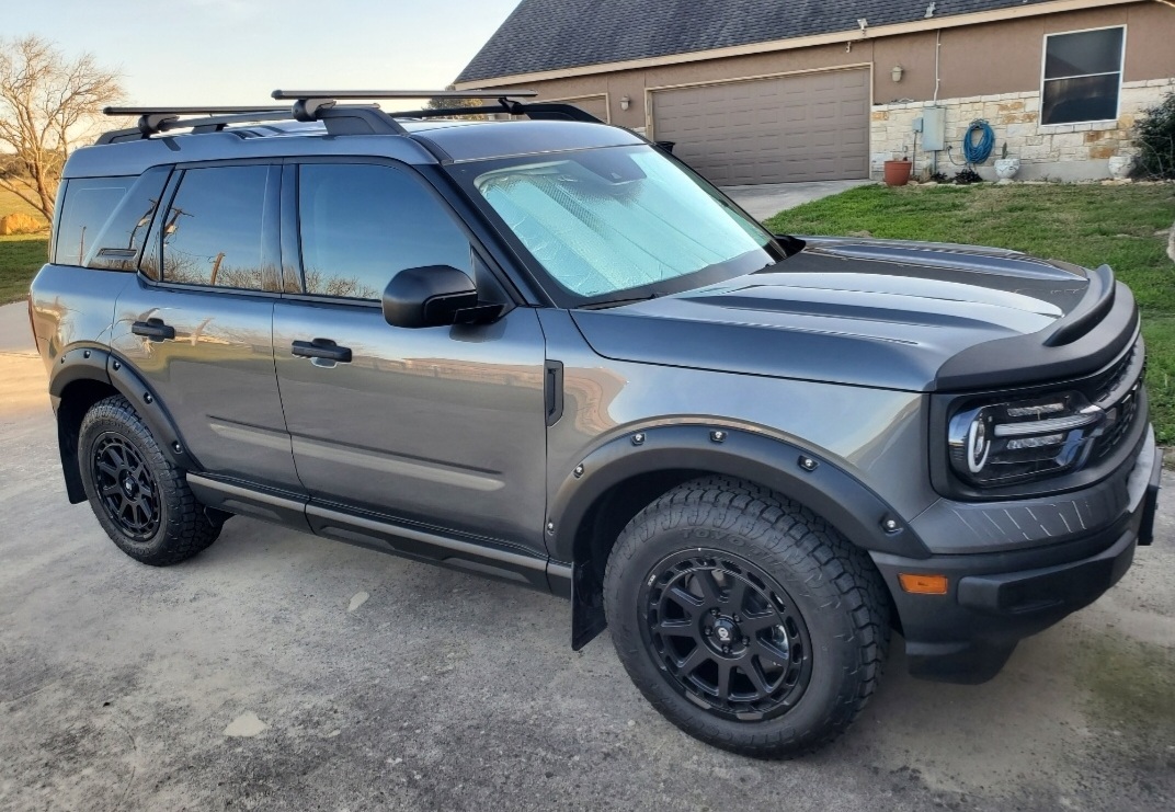 Bushwacker flares and hood deflector installed today. | 2021+ Ford ...